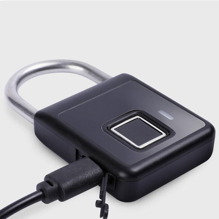 IP65 Smart Digital Alarm Fingerprint Pad lock Smart Biometric Fingerprint padlock