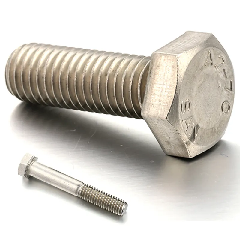 DIN933 DIN931 Fastener Heavy Hex Bolt Stainless Steel Hex Head Bolt With Nut