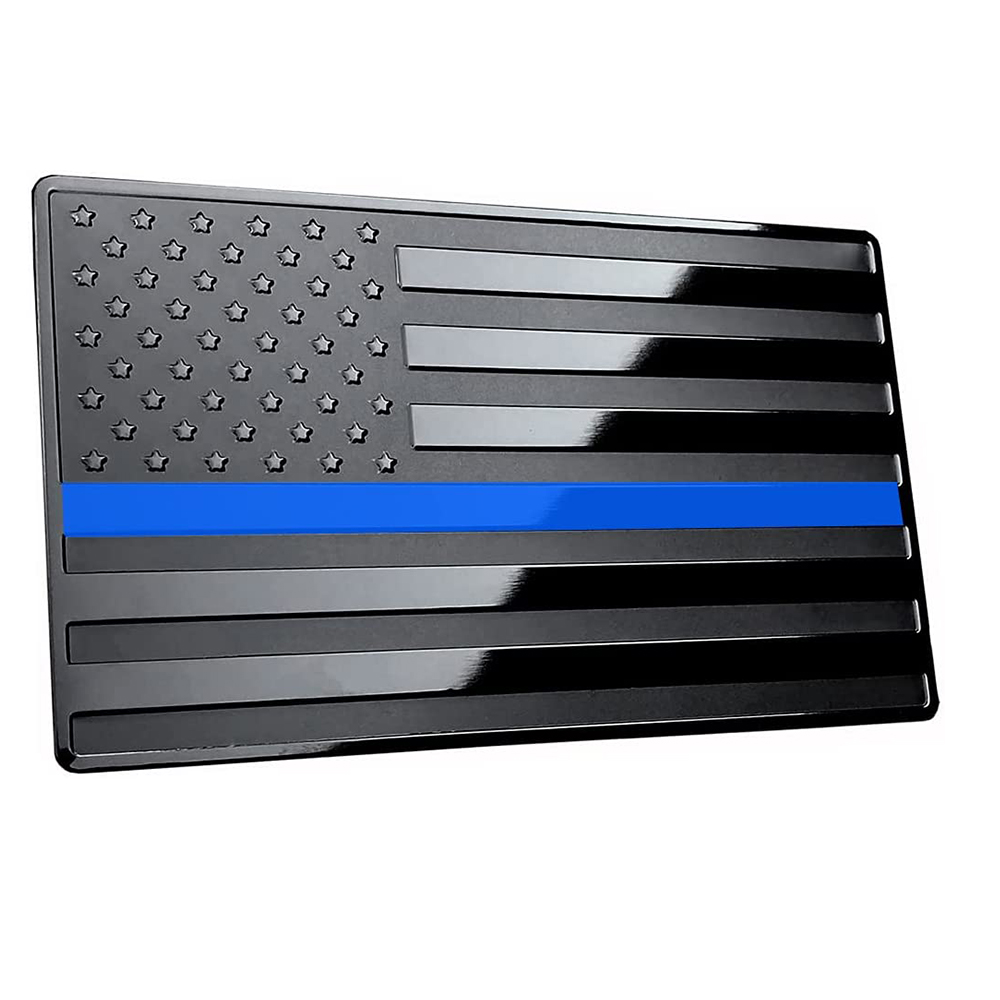 3*5 inch Metal USA Flag Trailer Hitch Cover Fits 2" Receivers