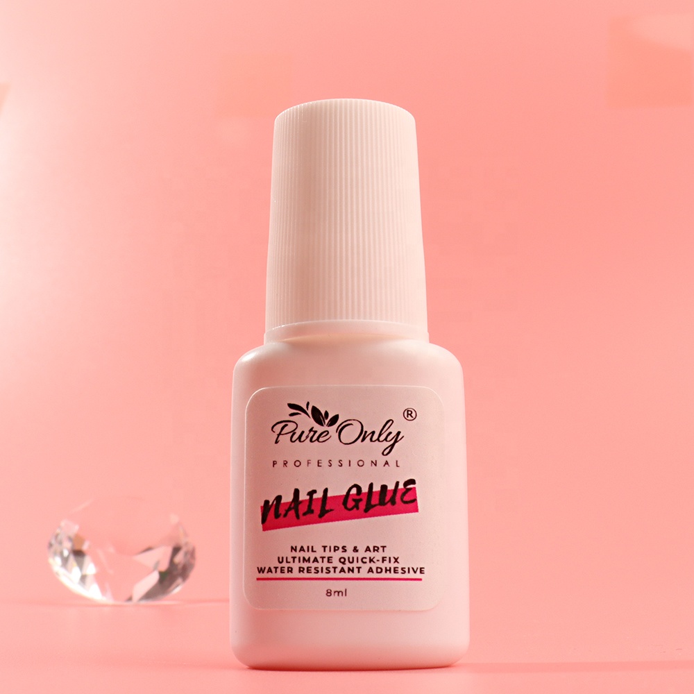 Manufacture Wholesale Mini 8Ml Nail Tip Glue Nail Tips Press On Glue Adhesive Professional Nail Glue For Tips
