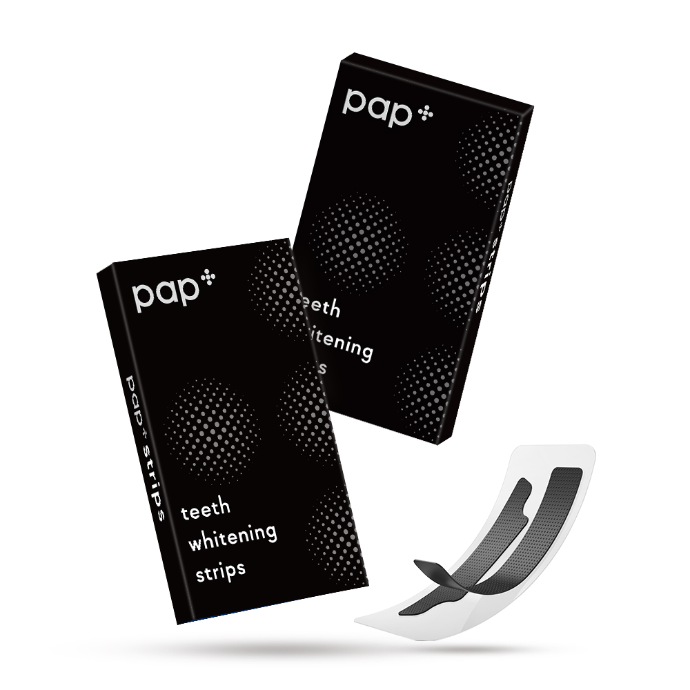 PAP+ Charcoal Teeth Whitening Strips Private Label Professional Whitening Teeth Strips