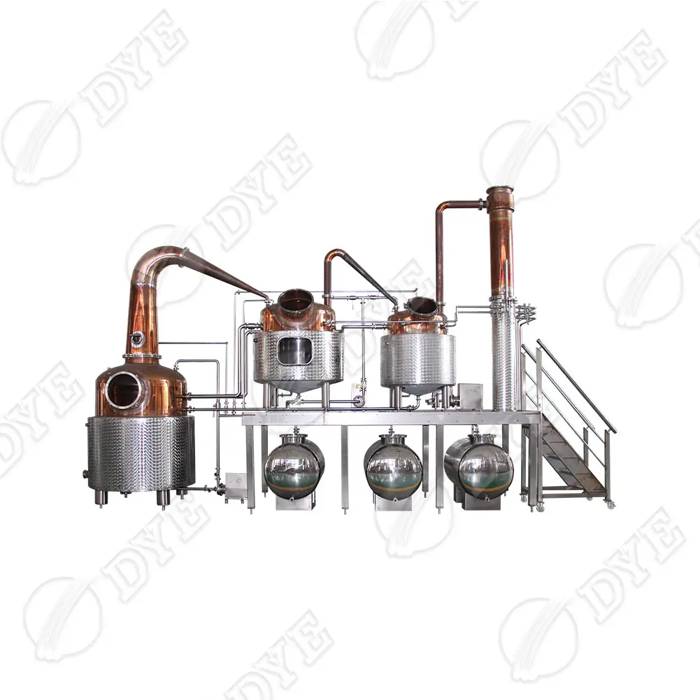 DYE Customizable size copper tank boiler  alcohol distiller system  distillation tank