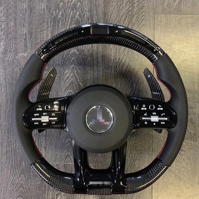 Для руля Mercedes Benz Range из углеродного волокна Amg со светодиодной подсветкой
