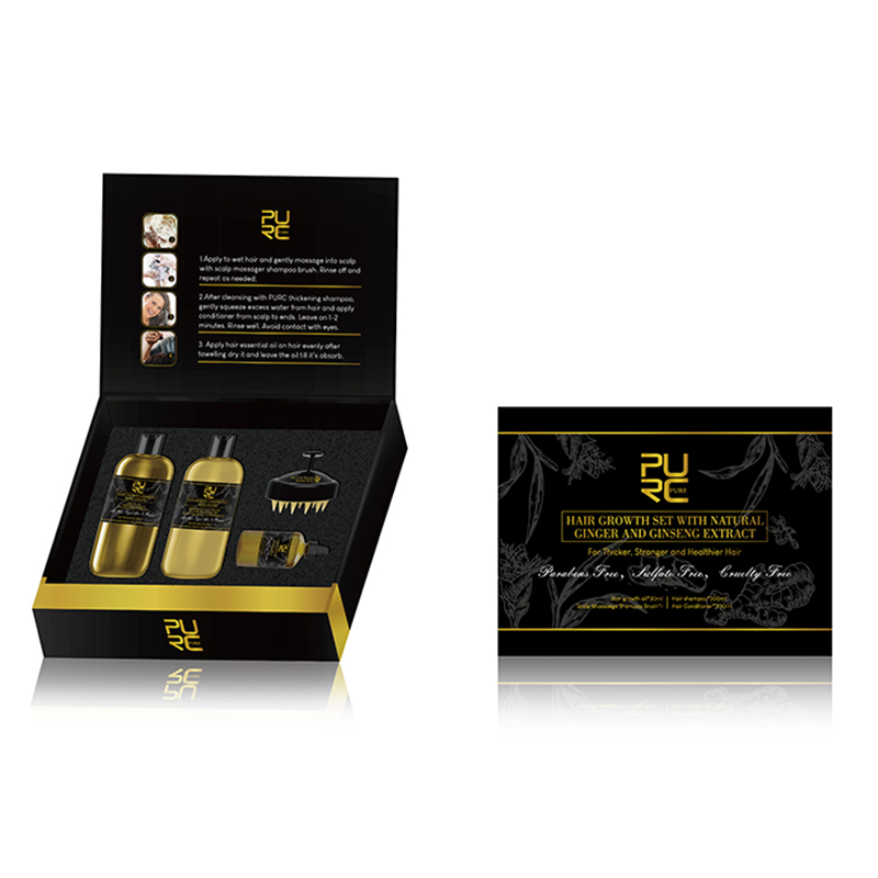 Customized Organic Ginger Shampoo And Conditioner Anti Hair Loss Shampoo Natural Hair Growth Shampoo Set Private Label