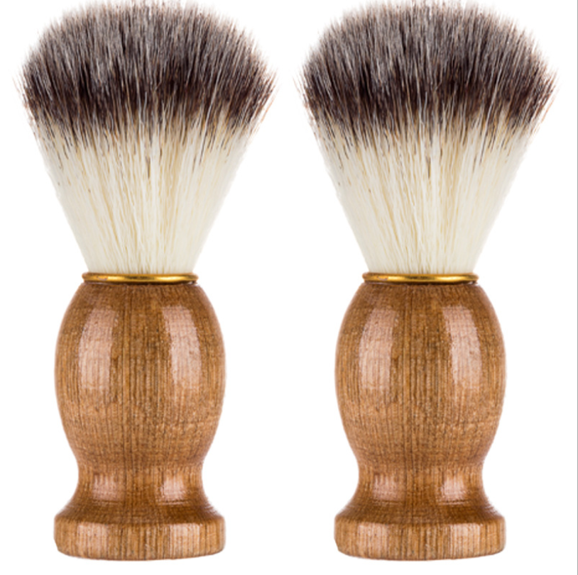 Wholesale wooden beard brush set with oem logo and custom box