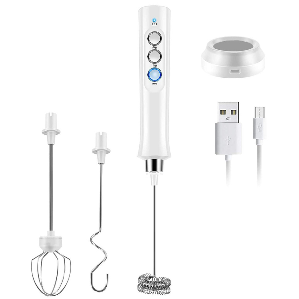 Пользовательский логотип, кухонный USB Перезаряжаемый Электрический кофейник, автоматический молочный пенообразователь, ручной Пенообразователь для латте