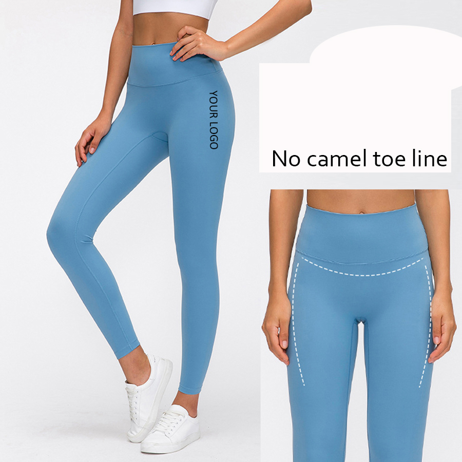 Новинка 2021, однотонные леггинсы для бега и фитнеса lulu Lemon, без верблюжьего носка, быстросохнущие, с высокой талией