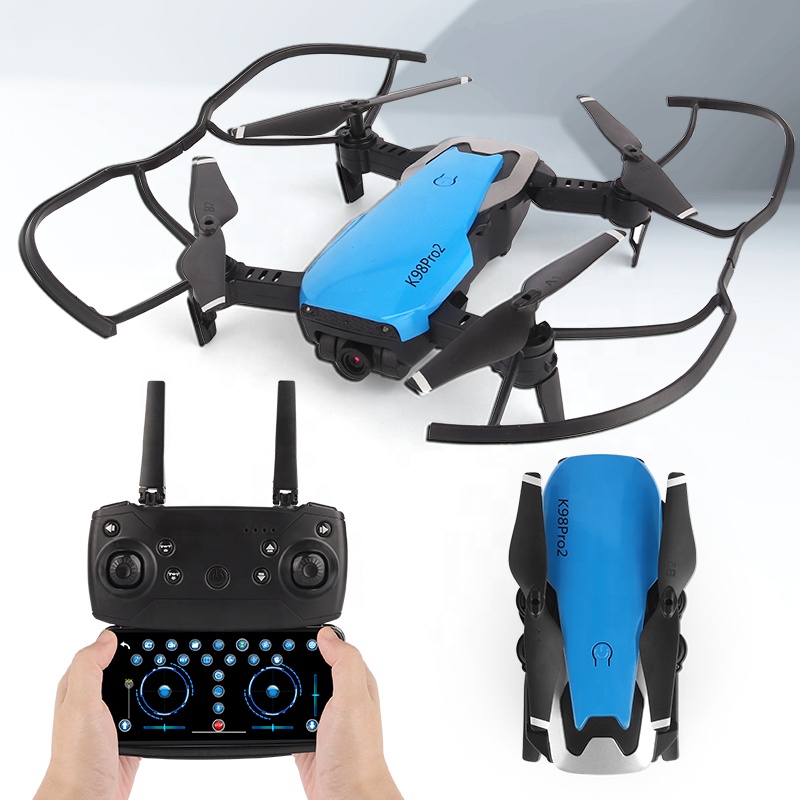 K98 Pro горячая Распродажа с 4K двойной HD-камерой светодиодные мини-дроны на дистанционном управлении радиоуправляемые игрушки Дрон мини НЛО VS E88 E58