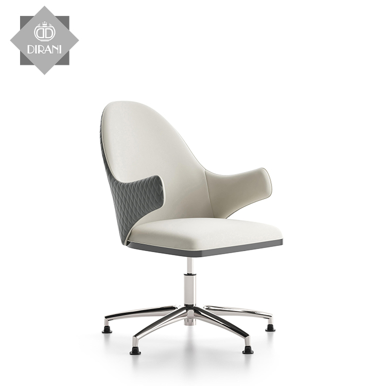 Office Furniture Swivel Luxury Office Chair With Armrest Manager Computer Desk Genuine Leather Chair