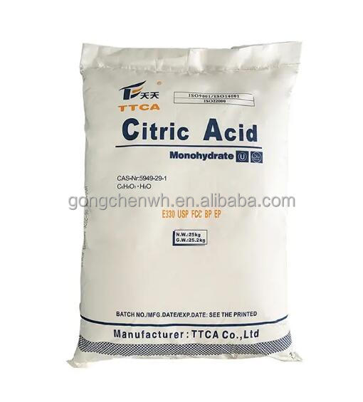 Bulk Sale Food Grade Citric Acid Monohydrate cas 5949-29-1 Food Ingredients High Purity Acidity Regulator