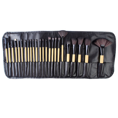Hot selling Professional 24pcs Makeup Brushes Set Pro Cosmetic Makeup Brush Set Kit With Leather Case