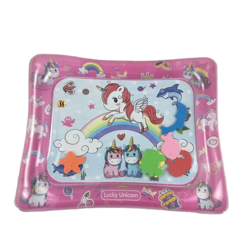 Tunny time unicorn inflatable baby water play mat