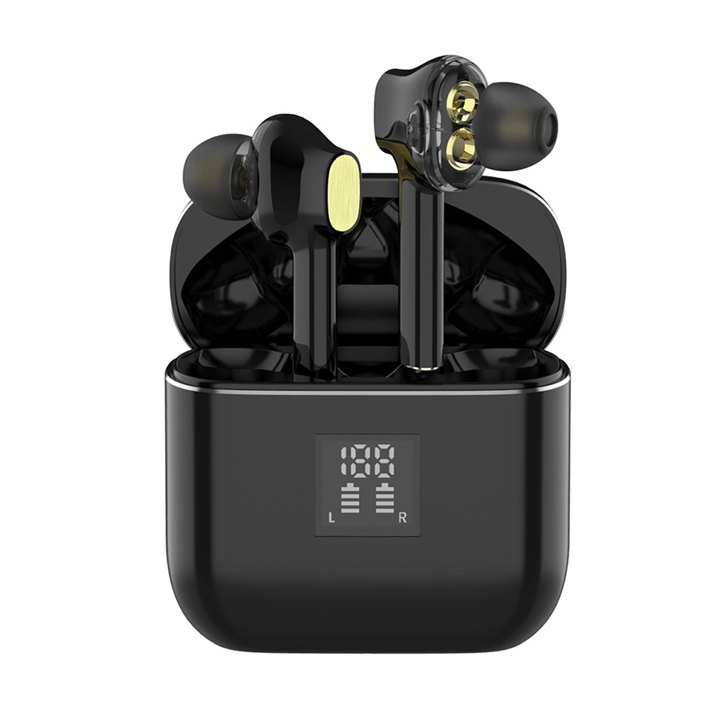 Высококачественные глубокие басы HIFI светодиодные светящиеся двойные динамические драйверы наушники-вкладыши Type-c для Android Tws наушники настоящие беспроводные наушники