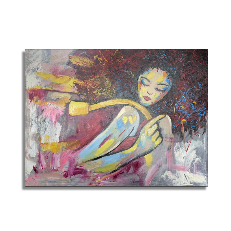 wall art home decorative girl prints oil painting on canvas