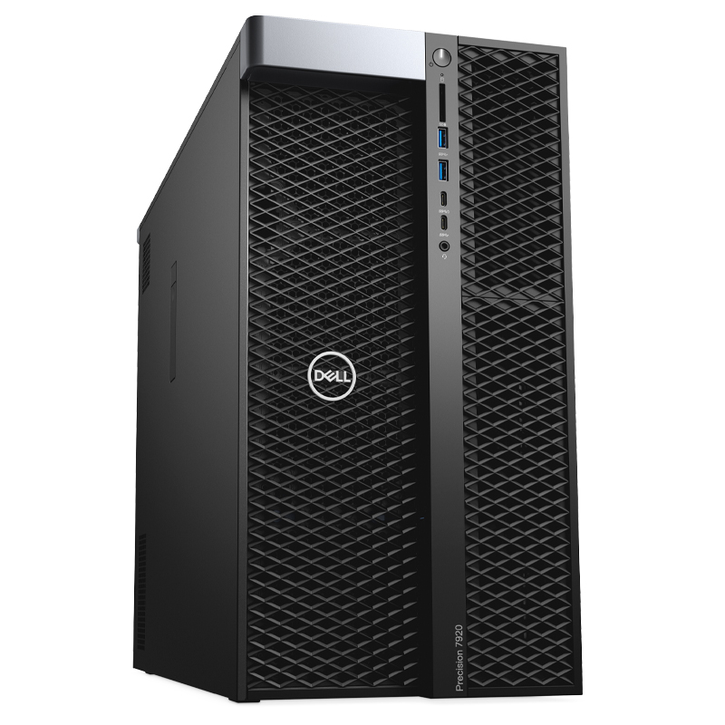 Башенная рабочая станция Dell Precision T7920, Intel Xeon Silver 4210R * 2, 20 ядер, 2,4 ГГц, 32 ГБ, 512 ГБ + 2T RTX3090, DELL T7920