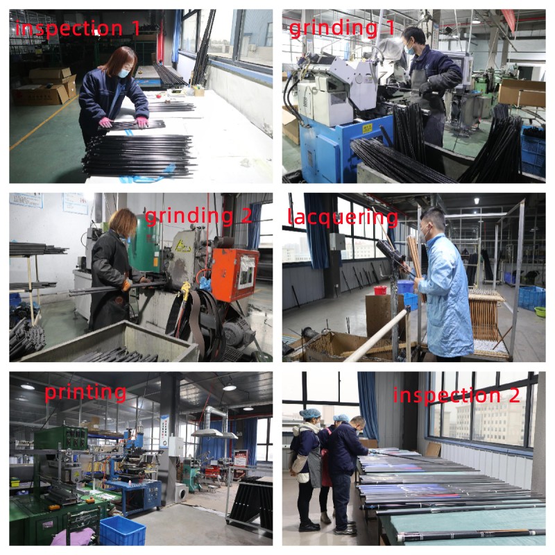 Carbon Fiber Forearm Shaft  + Carbon & Fiberglass Butt Sleeve Tip OD 12.4 mm 1/2 Split Center-jointed Billiard Pool Cue 1474mm