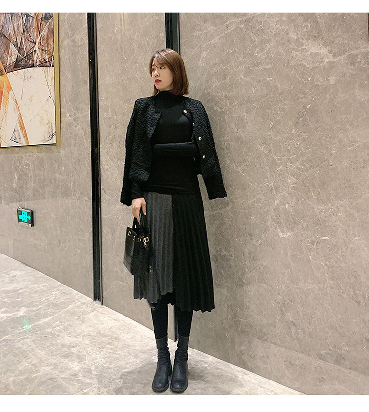 Autumn And Winter Pregnant Adjustable Stitching Pleated Skirt Maternity Clothe Women Comfort Plus Size Maternity Clothes