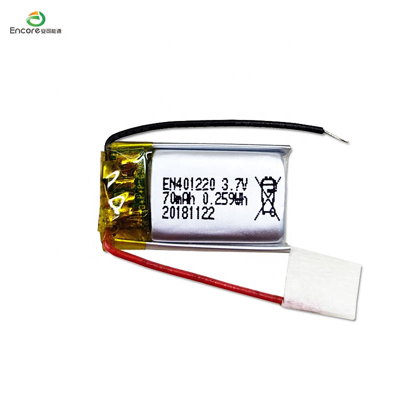 CB утвержденный lipo 401220 3,7 v 70mah маленький литий-ионный полимерный аккумулятор с разъемом jst для гарнитуры