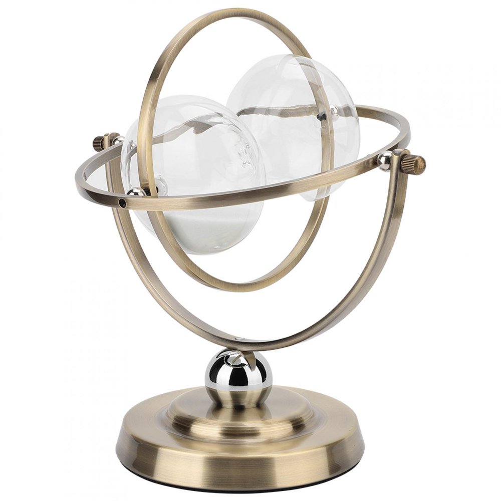 15 Minutes Rotating Metal Hour Glass Sand Timer for Vintage Home decor