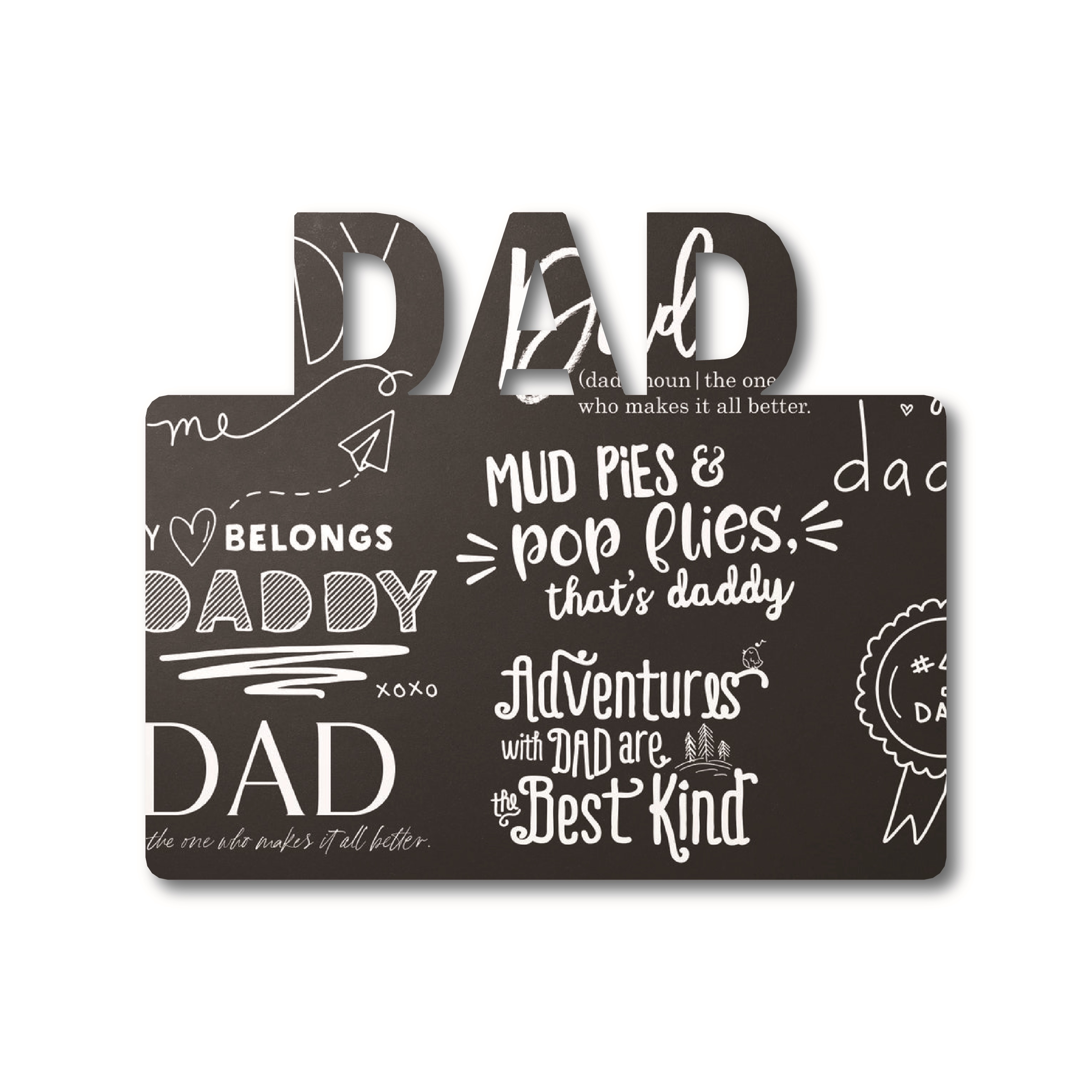 2021New Style DIY Dad Photo Plaques Custom Hardboard Wooden MDF Blanks Sublimation Photo Panel for father's day