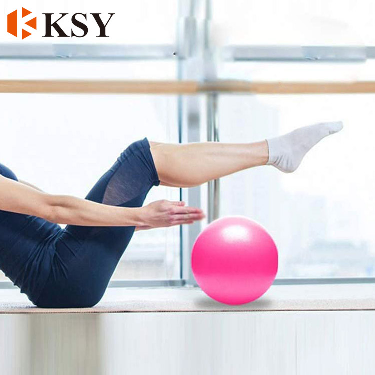 PVC Small Exercise Ball Mini Yoga Pilates Anti-Burst Fitness Ball straw hip bouncy ball weigh