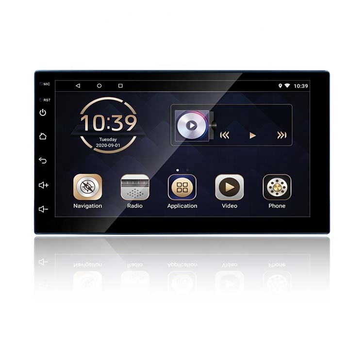 Автомагнитола на Android 10, стерео-система с 7 "сенсорным экраном, с поддержкой bluetooth, FM, USB, Wi-Fi, GPS-Навигатором, MP5, типоразмер 2 Din