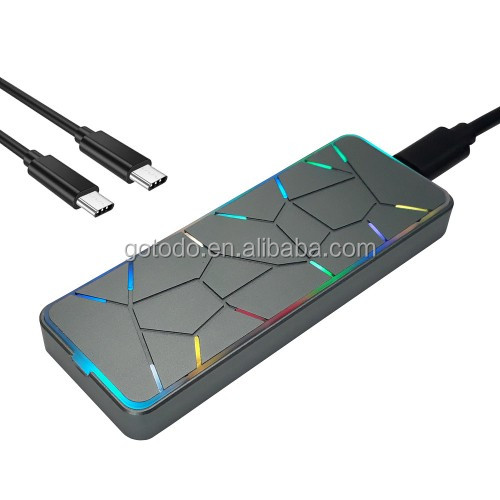 Высококачественный корпус M.2 Nvme Rgb SSD портативный корпус для жесткого диска копия и передача данных