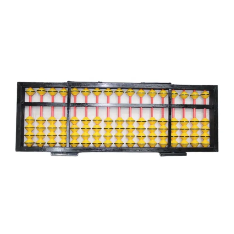 17 Rods Chinese Big Wood Teacher Abacus Soroban School Training Institution Fixed Beads Teaching Show Wooden Abacus Soroban