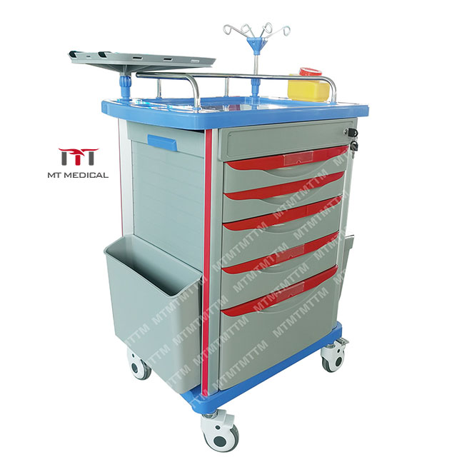 MT MEDICAL High Quality Hospital Medicine ABS Emergency Patient Transport Trolley