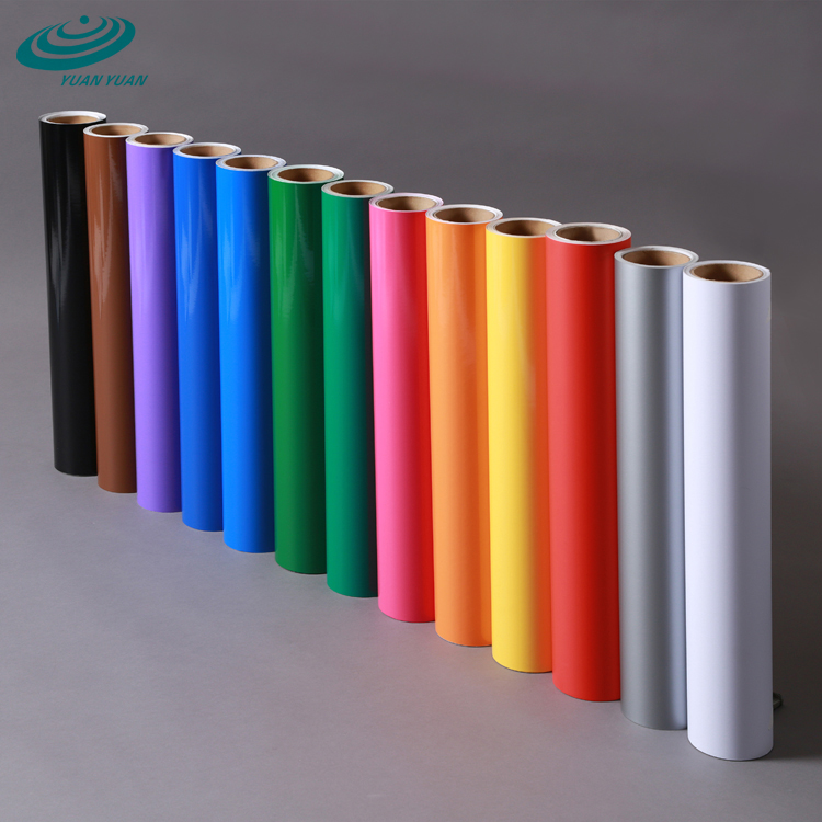 Прозрачный постоянный 120gsm PE покрытый цветной струйный медиа матовый режущий плоттер виниловые рулоны