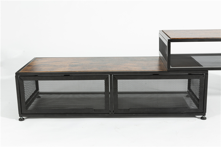 Simple Antique Living Room Wooden Furniture Tv Stand Cabinet With Showcase