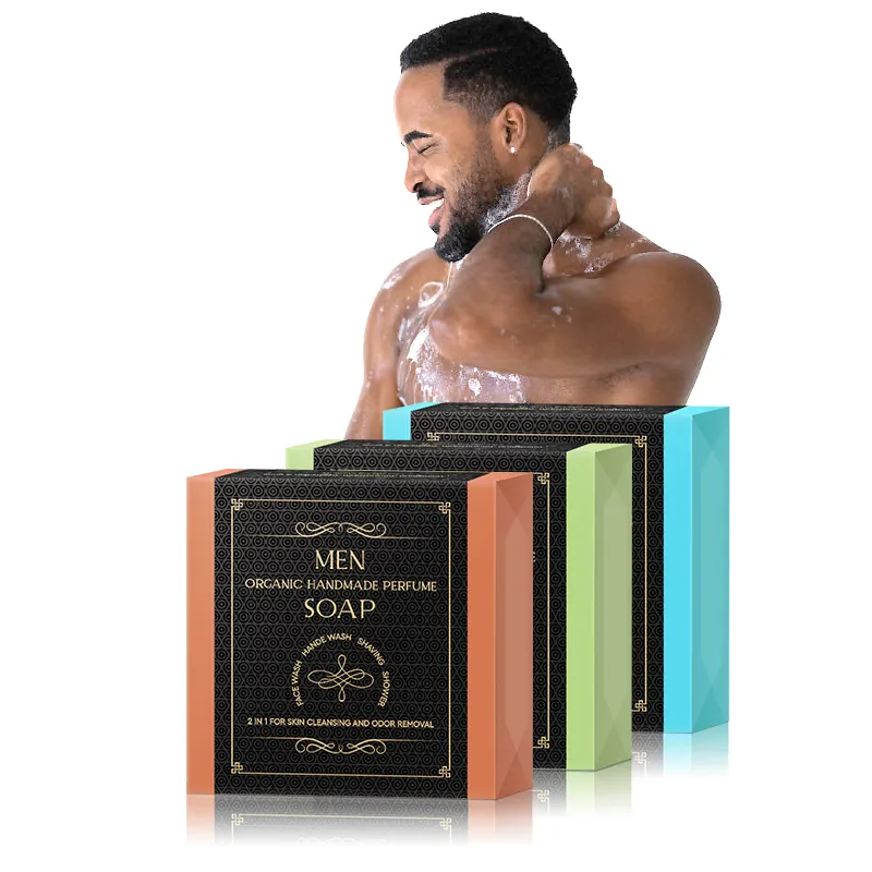 Men organic handmade perfume soap