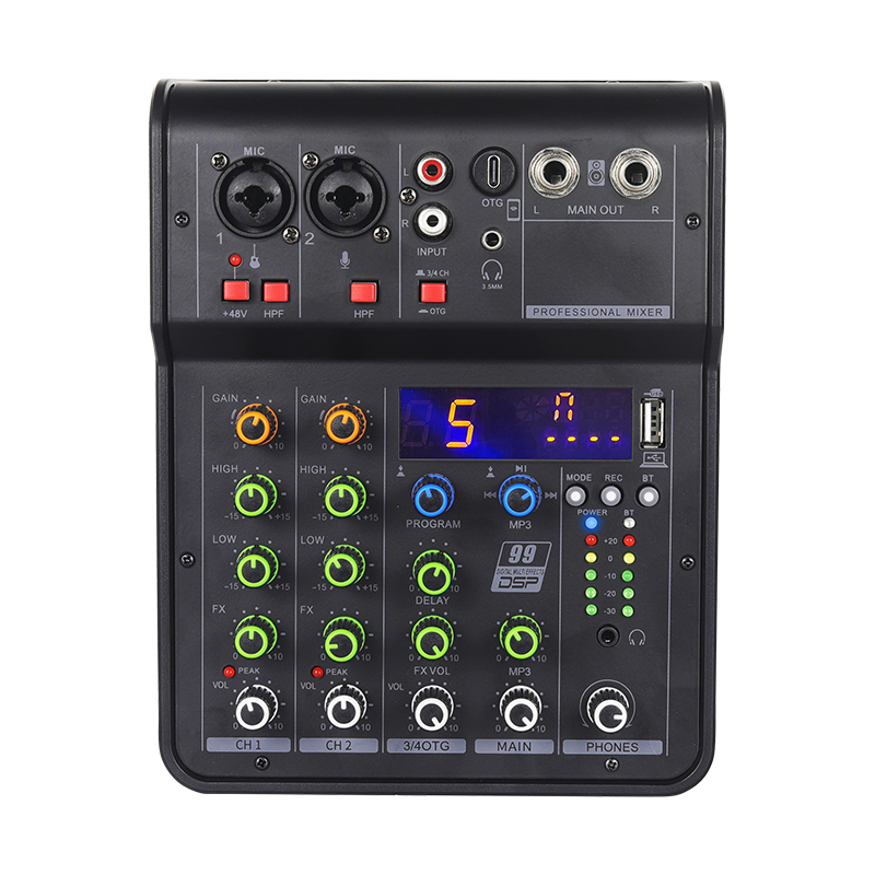 iSong LX03 OTG Live Broadcast Portable Oem Karaoke Sound Record Board Consolas mezcladoras de audio y tarjetas de sonido
