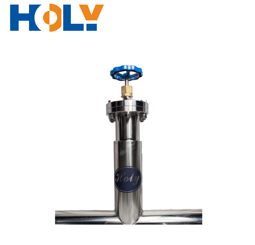 DN50-80 Vacuum Insulated Shut off Valve which controls Liquid Nitrogen in Vacuum Jacketed Piping