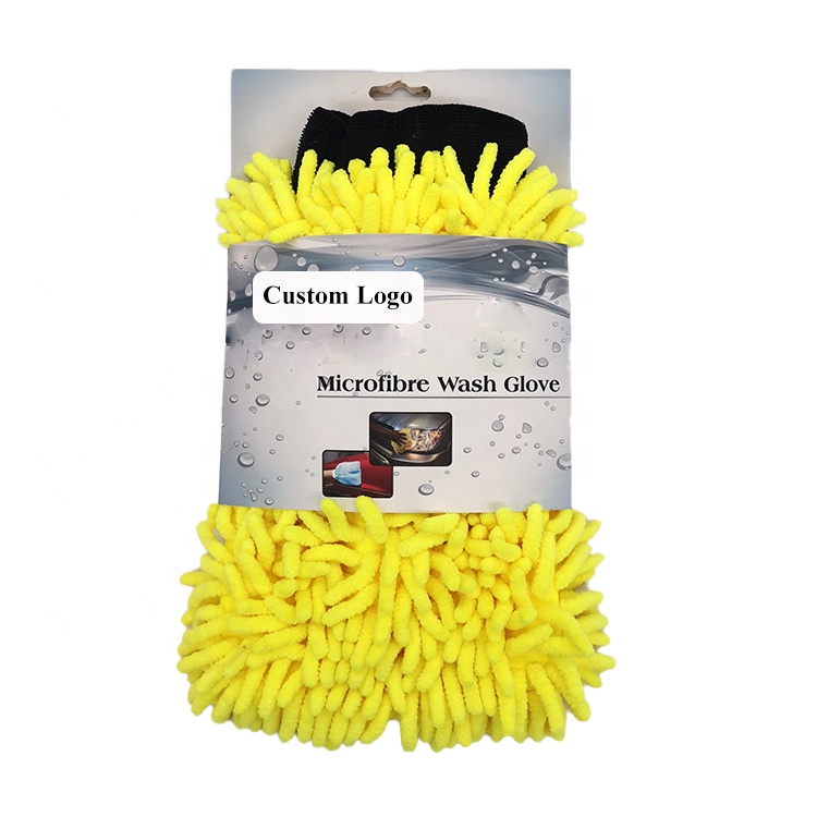 Car Wash Mitt Gloves 2 Type Extra Large Size Premium Microfiber Wash Glove Reusable Super Soft Glove For Car Wash