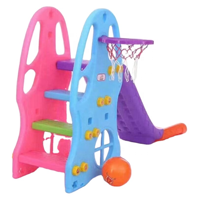 New wholesale toddler high quality indoor baby plastic sliding toys kids slides for children playground and swing play set