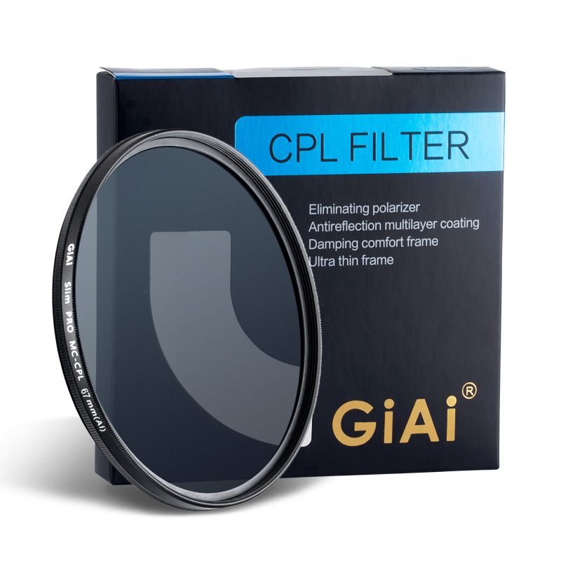 GiAi 67 мм CPL фильтр 18 слоев Нано-покрытием поляризационный фильтр CPL