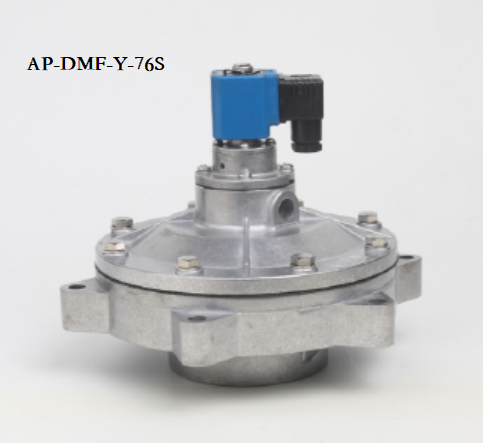 DMF-Y-76S 24VDC electromagnetic pulse valve 3 inch IP65 pulse jet embedded solenoid valve for dust collector with blue coil