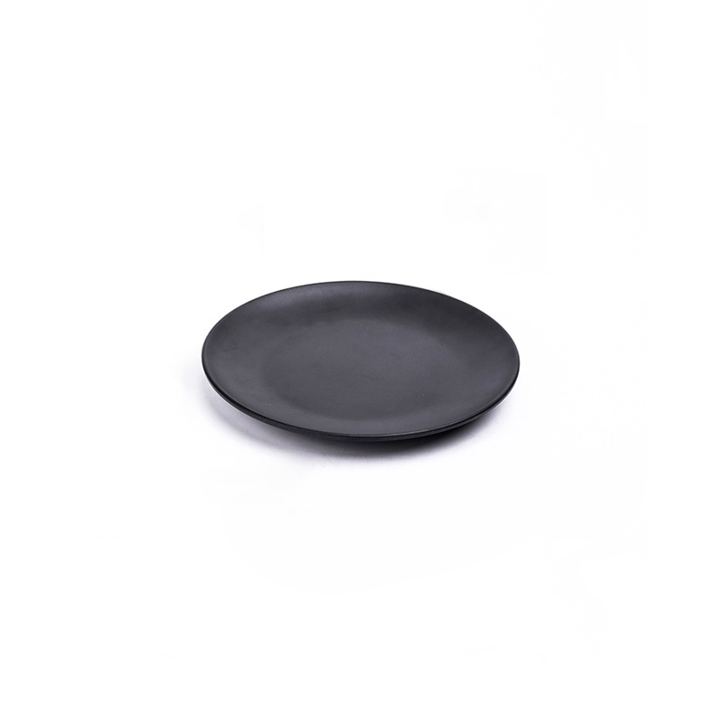 Light Weight High Quality Melamine Black Restaurant Plates Sets Dinnerware