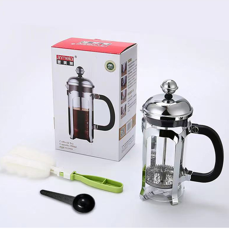 french press pot coffee maker stainless steel glass plunger bpa free wholesale metal stainless steel french press