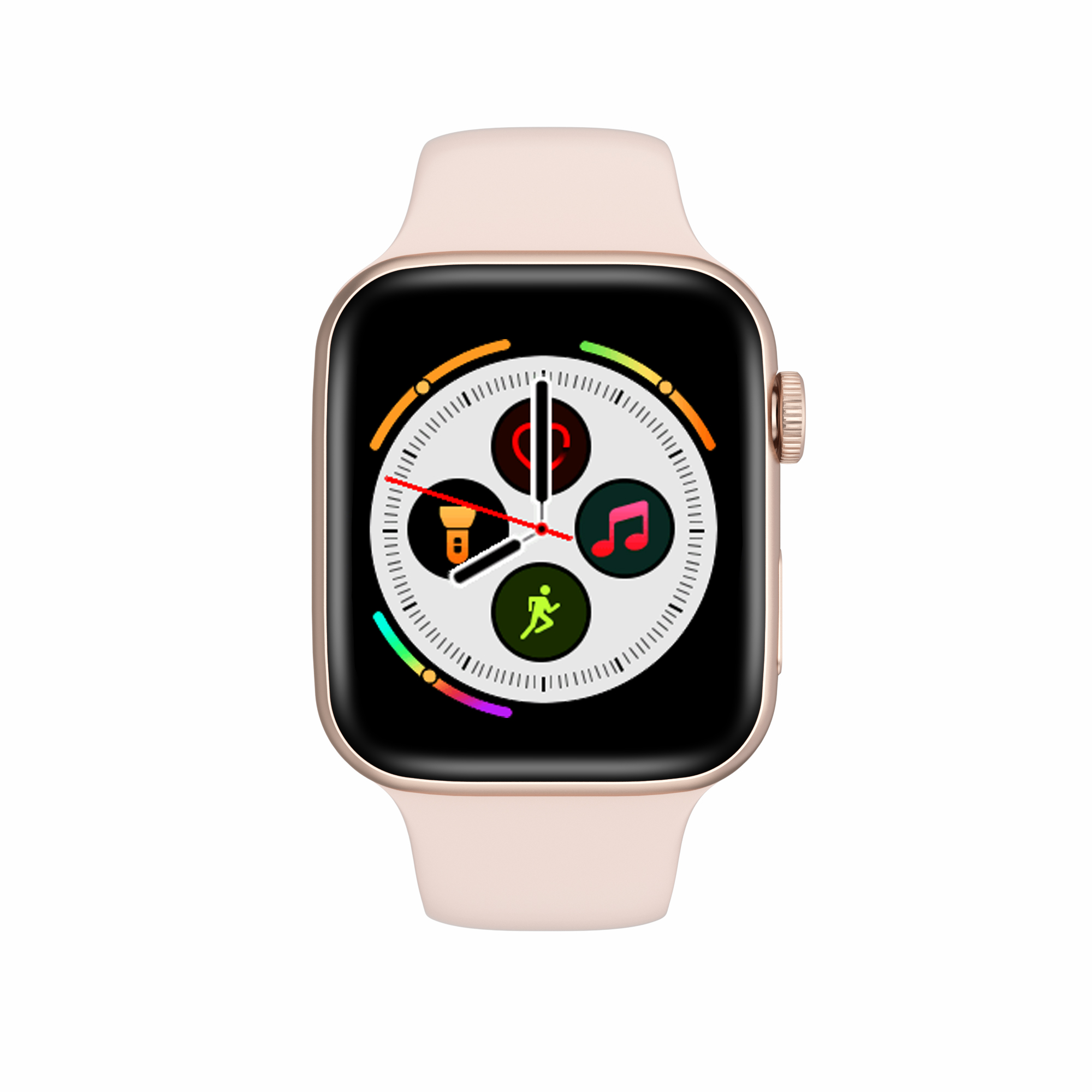 T500 colorful silicone straps cheap price with sedentary FM music distance calculator language waterproof smartwatches for kids