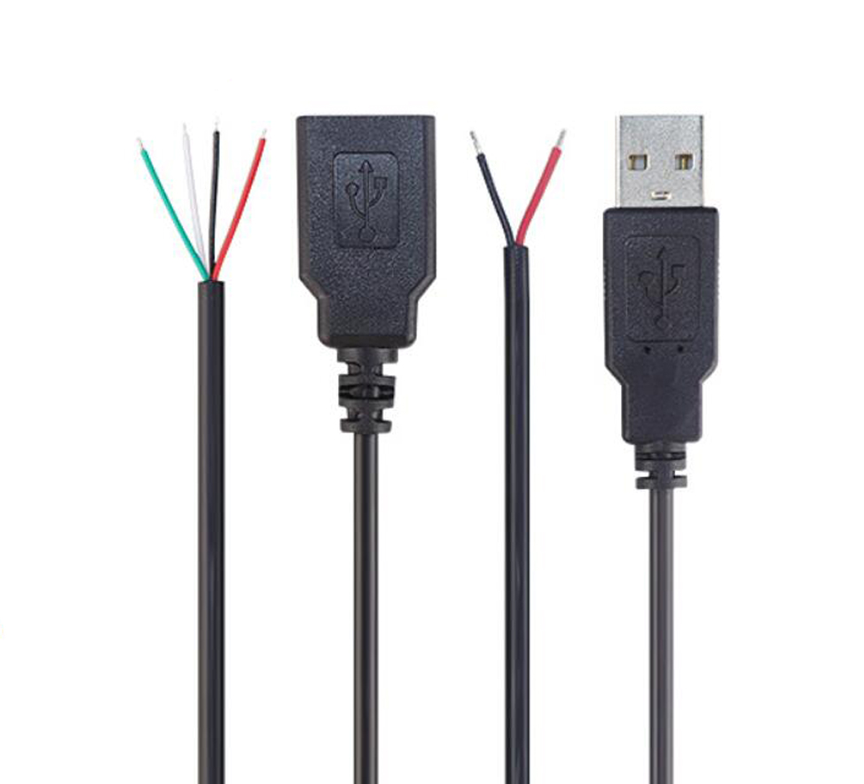 Производители настроить 22AWG USB 2,0 кабель для отрезок провода конец открытый с луженым кабелем