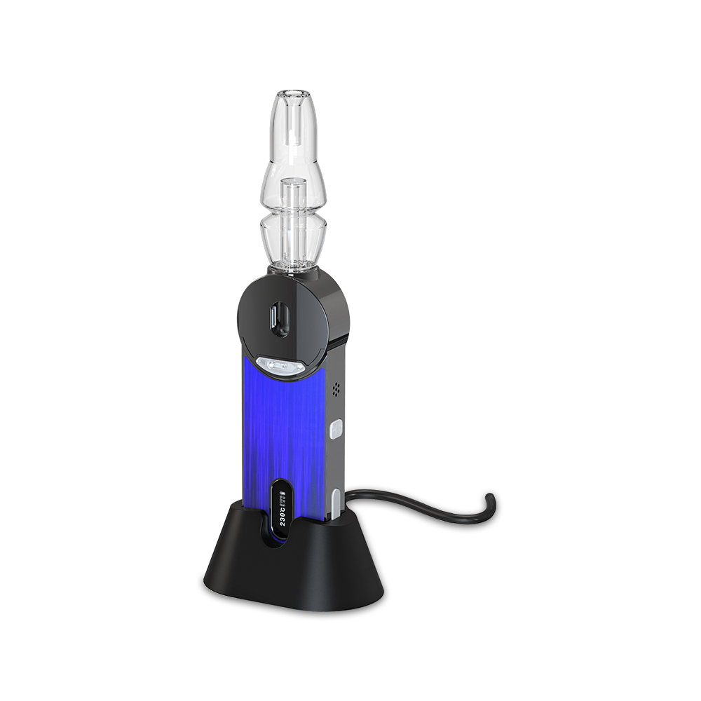 2021 factory new 1500mah magnetic connection dry herb glass adapter herb vaporizer vibration