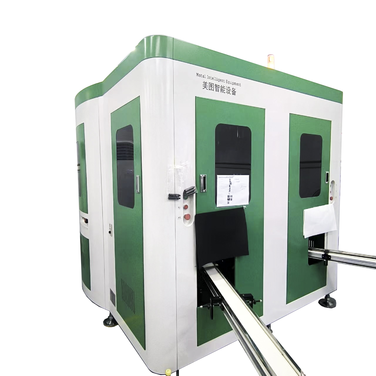 Matal-Profile servo screen printing machine Copy polygon two-color screen printing machine automatic rotary disc printer