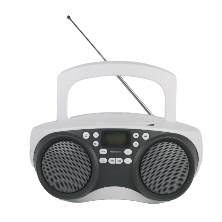 Портативный винтажный CD Бумбокс плеер беспроводной BT с USB FM встроенные два динамика