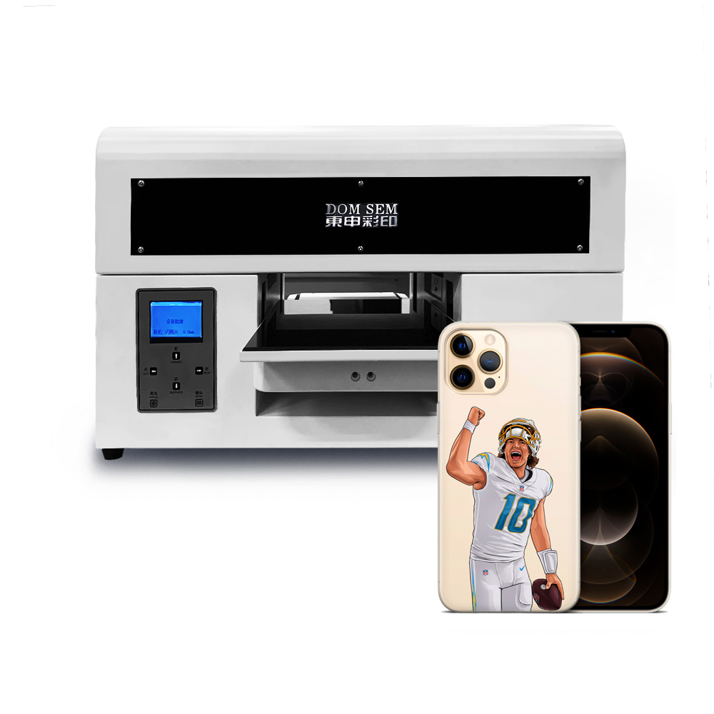 A4 Digital Small UV Printer Mini Size Portable CE free with ink