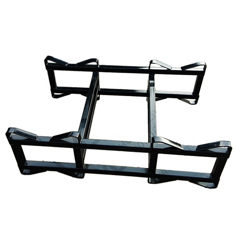 Good sale stackable metal powder coating oak bourbon storage wine barrel rack