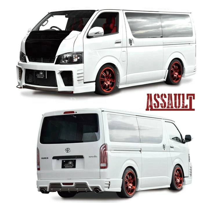 Используется для hiace 2005-2020 grandia, Квантовый hiace200, в японском стиле, комплект корпуса заднего бампера