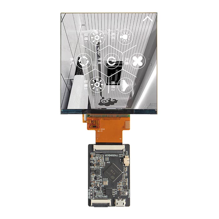 Конфигурация IPS 4 дюйма 480x480 квадратный ЖК-дисплей с сенсорным экраном мини PCB питание от USB порт