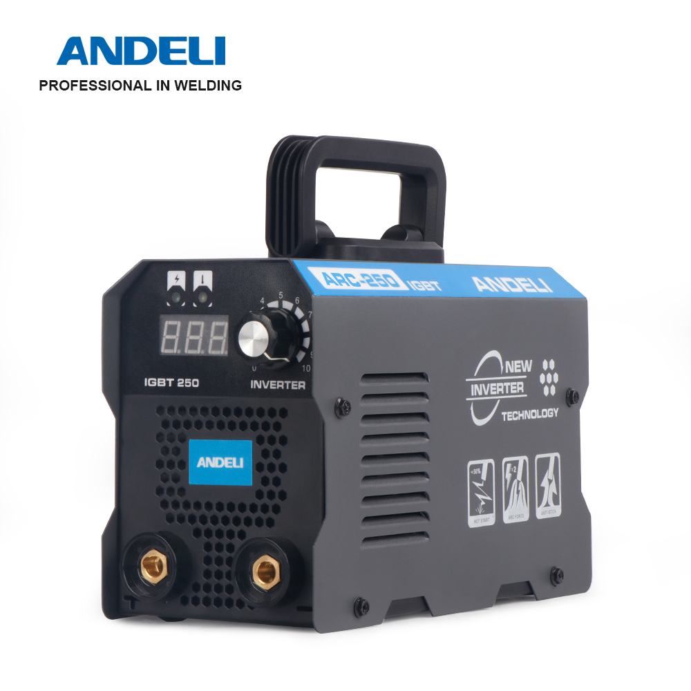 ANDELI портативный мини для дуговой сварки под флюсом ARC-250mini IGBT инвертор постоянного тока для сварочных работ с мини-дуговой сварочный аппарат